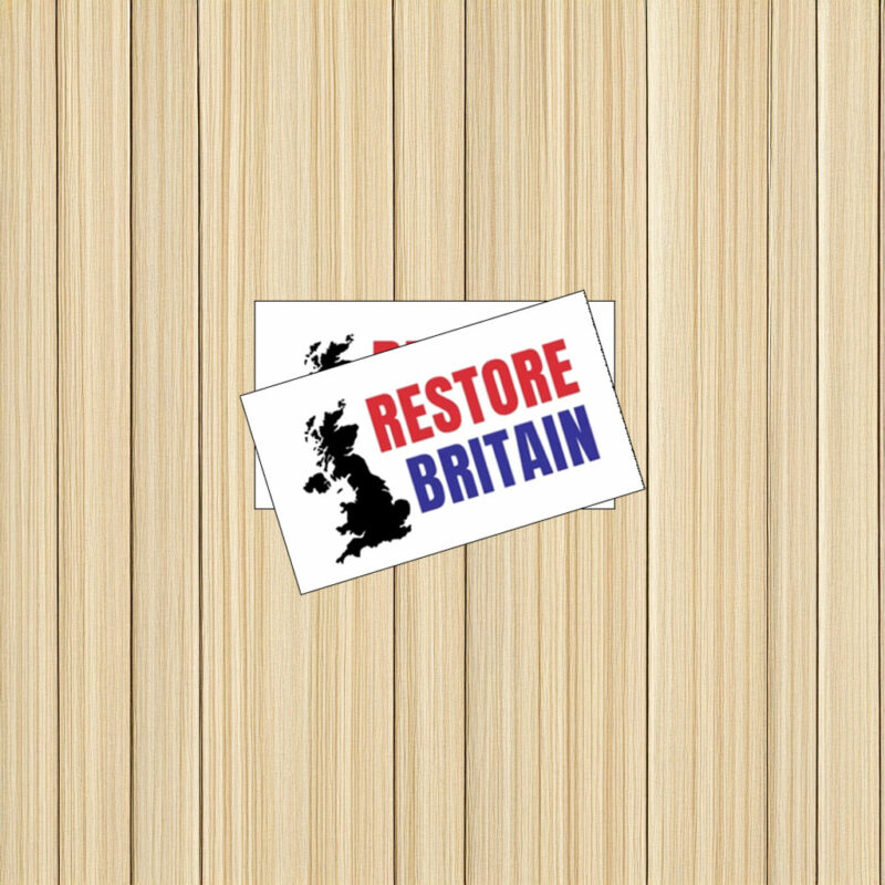 Restore Britain Bold Text Sticker