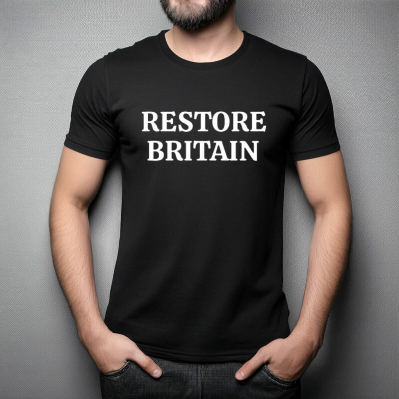 Restore Britain Bold Text T-Shirt