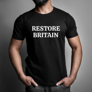Restore Britain Bold Text T-Shirt