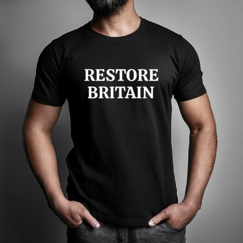 Restore Britain Bold Text T-Shirt