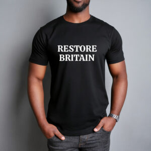 Restore Britain Bold Text T-Shirt