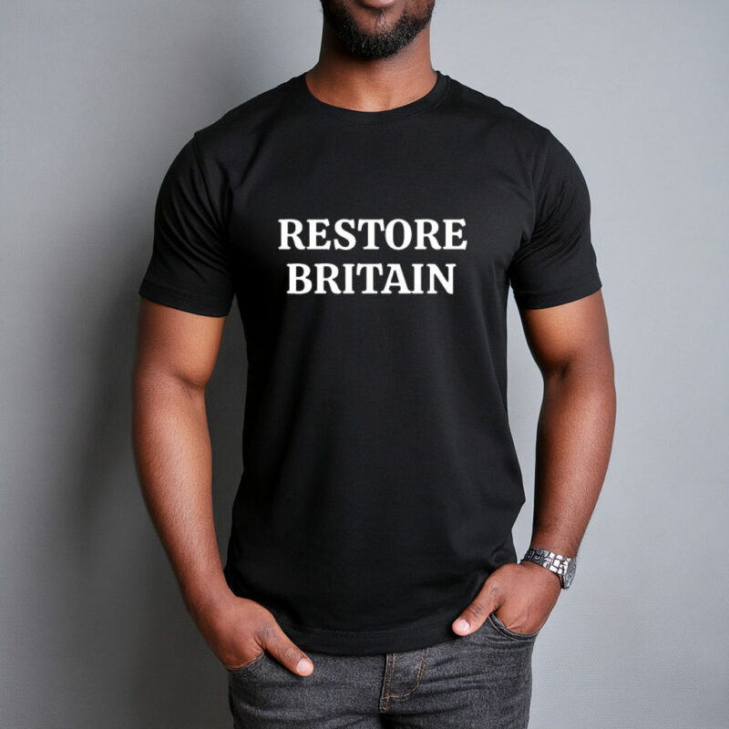 Restore Britain Bold Text T-Shirt