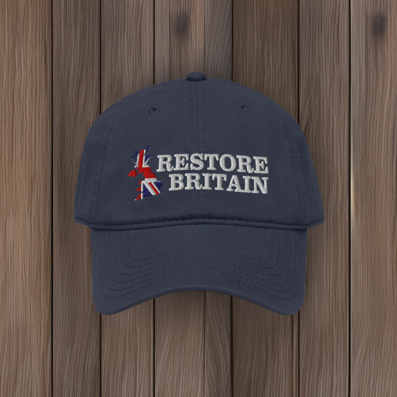 Restore Britain Cap British Flag Politics Party Hat