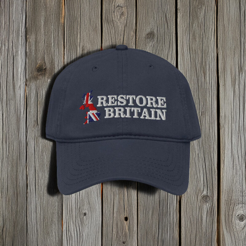 Restore Britain Cap British Flag Politics Party Hat
