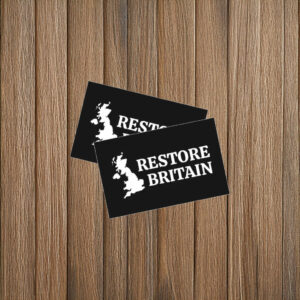 Restore Britain Classic Black Sticker