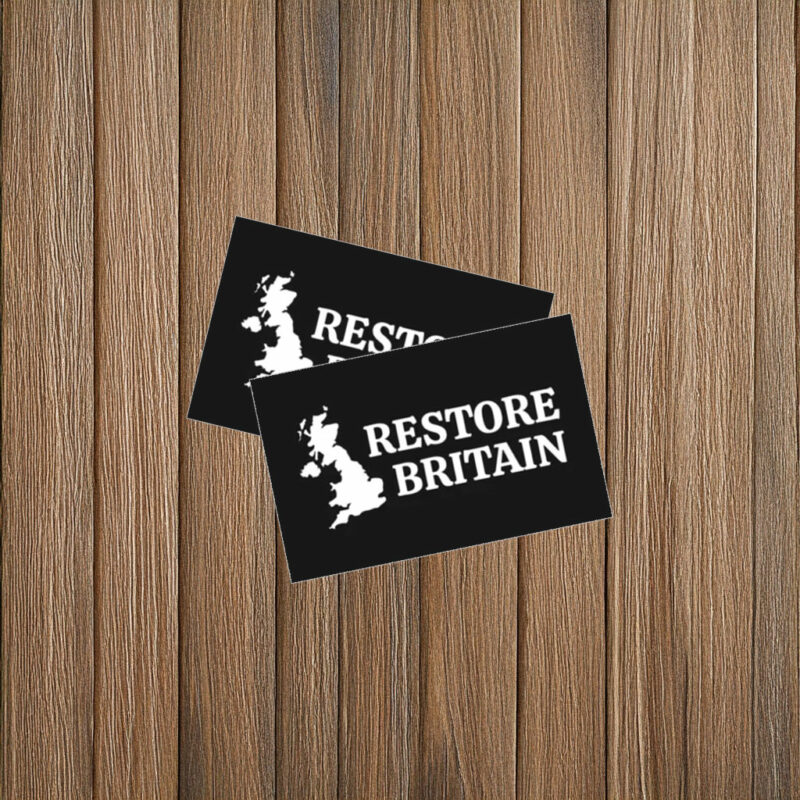 Restore Britain Classic Black Sticker