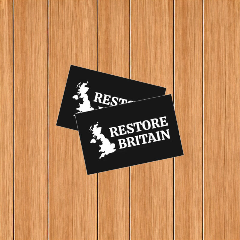 Restore Britain Classic Black Sticker