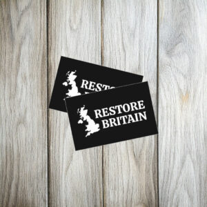 Restore Britain Classic Black Sticker