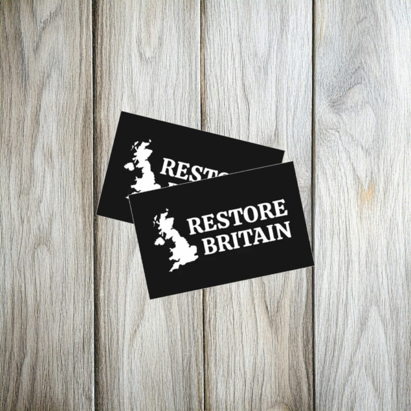 Restore Britain Classic Black Sticker