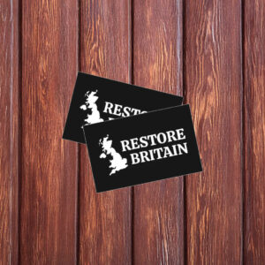 Restore Britain Classic Black Sticker
