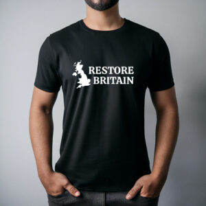 Restore Britain Classic Map Logo T-Shirt