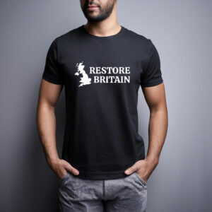 Restore Britain Classic Map Logo T-Shirt
