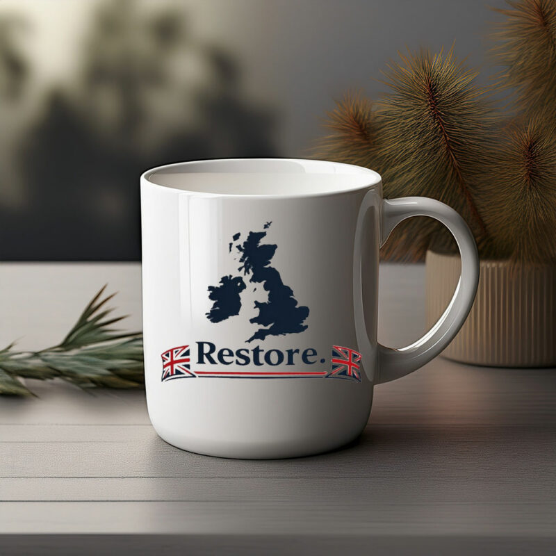 Restore Britain Classic UK Map Mug