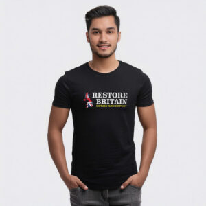 Restore Britain Detain and Deport British Flag Shirt