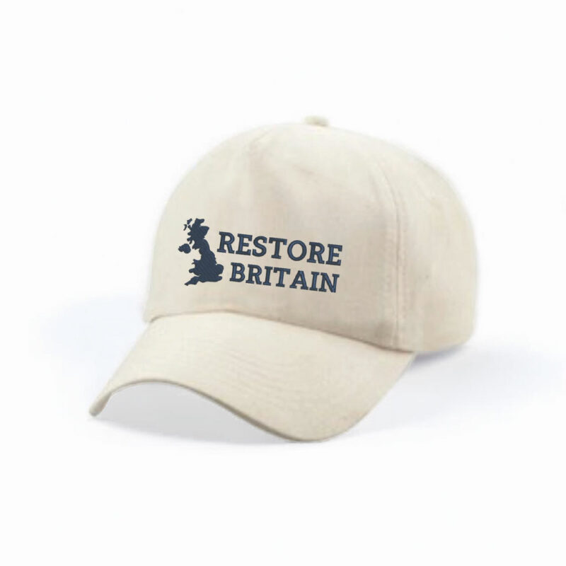 Restore Britain Embroidered Baseball Cap, Anti-Labour Hat
