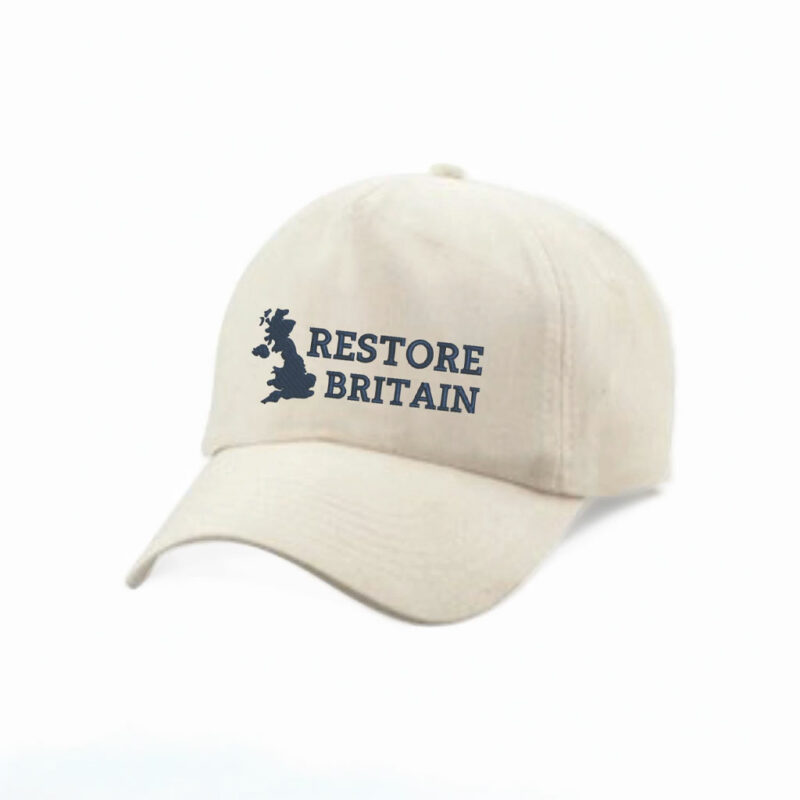Restore Britain Embroidered Baseball Cap, Anti-Labour Hat