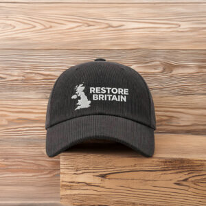 Restore Britain Embroidered Corduroy Hat