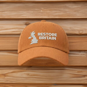 Restore Britain Embroidered Corduroy Hat