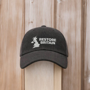 Restore Britain Embroidered Corduroy Hat