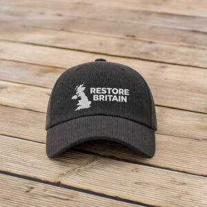 Restore Britain Embroidered Corduroy Hat