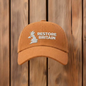 Restore Britain Embroidered Corduroy Hat