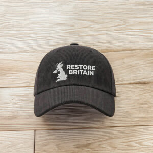 Restore Britain Embroidered Corduroy Hat