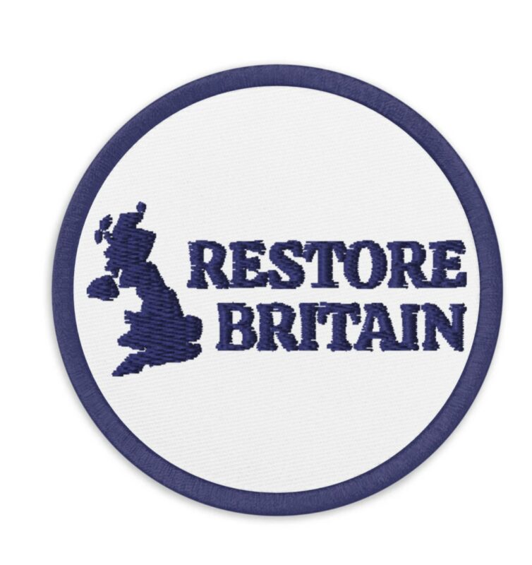 Restore Britain Embroidered Patches