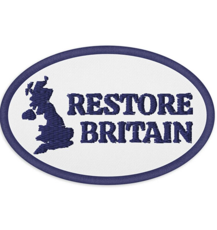 Restore Britain Embroidered Patches
