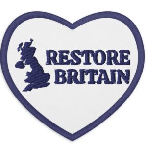 Restore Britain Embroidered Patches