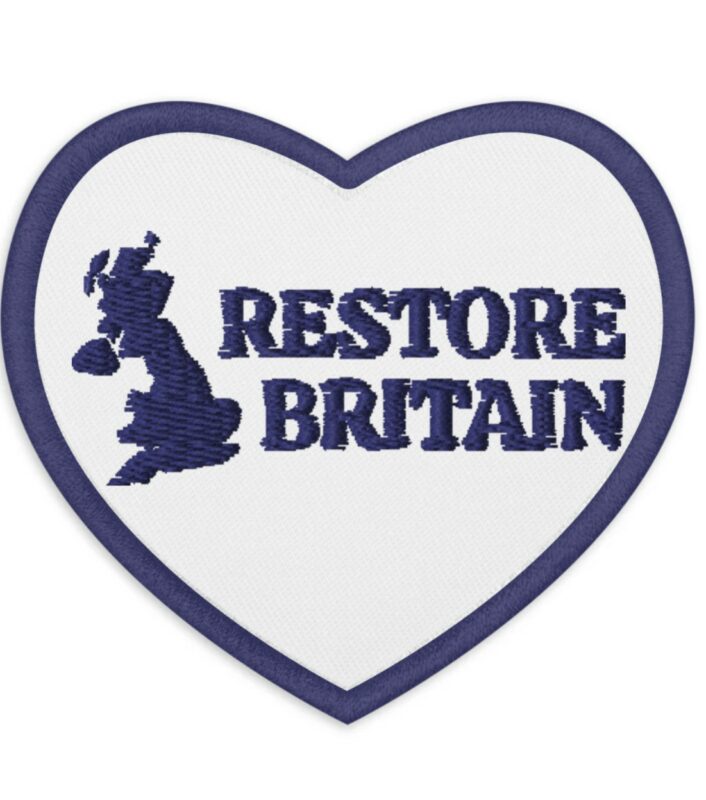 Restore Britain Embroidered Patches