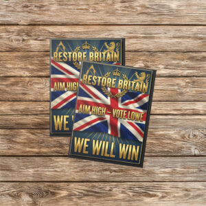 Restore Britain Framed Canvas Patriotic Campaign Sticker