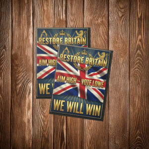 Restore Britain Framed Canvas Patriotic Campaign Sticker