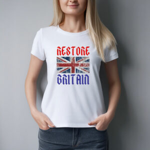 Restore Britain Gothic Union Jack T-Shirt