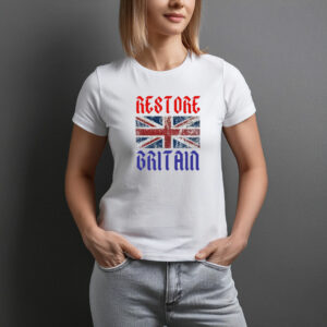 Restore Britain Gothic Union Jack T-Shirt