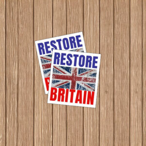 Restore Britain Grunge Flag Sticker