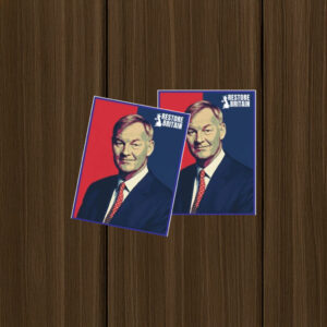 Restore Britain Leader Portrait Sticker