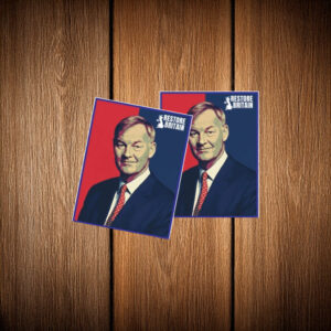 Restore Britain Leader Portrait Sticker