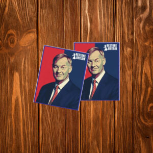 Restore Britain Leader Portrait Sticker