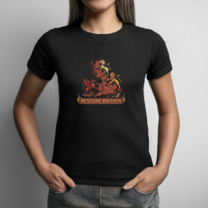 Restore Britain Lion Dragon Unicorn Graphic Tee