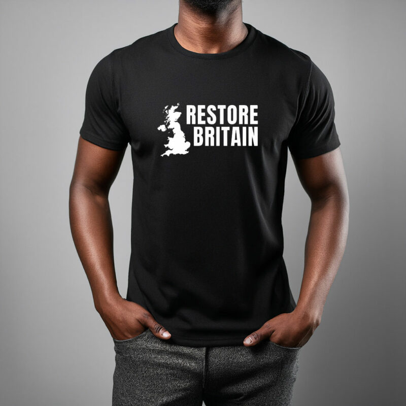 Restore Britain Map Graphic T-Shirt