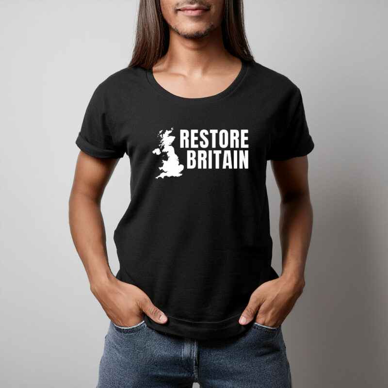 Restore Britain Map Graphic T-Shirt