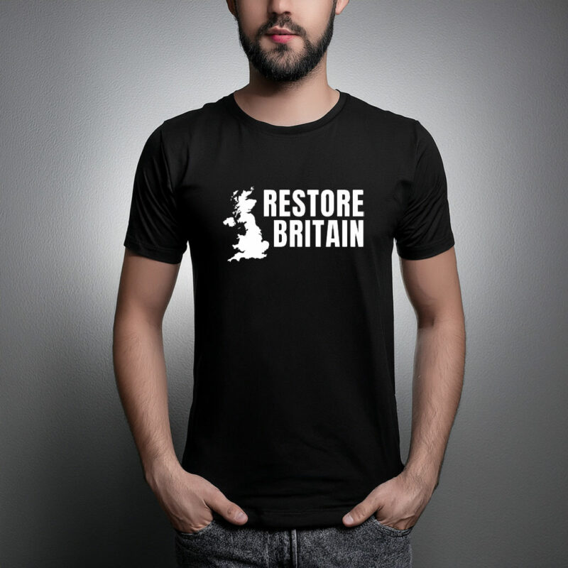 Restore Britain Map Graphic T-Shirt