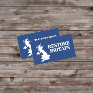 Restore Britain Map Sticker