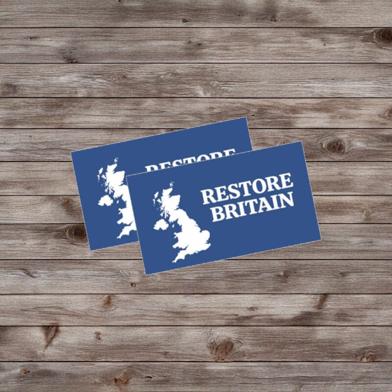 Restore Britain Map Sticker