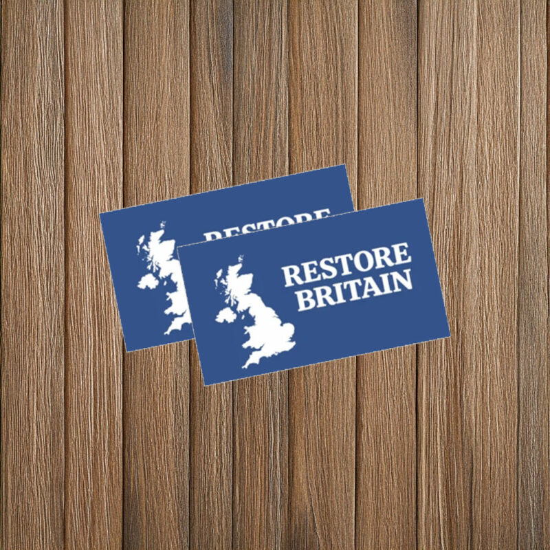 Restore Britain Map Sticker