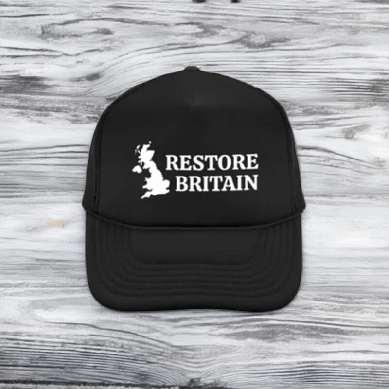 Restore Britain Minimal UK Map Embroidered Hat