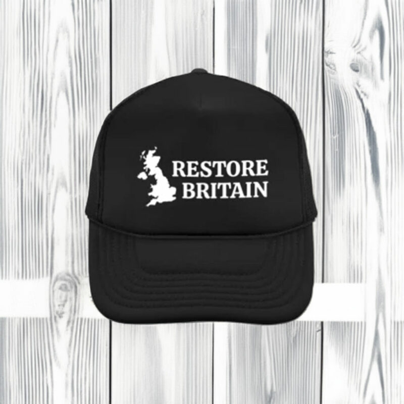 Restore Britain Minimal UK Map Embroidered Hat