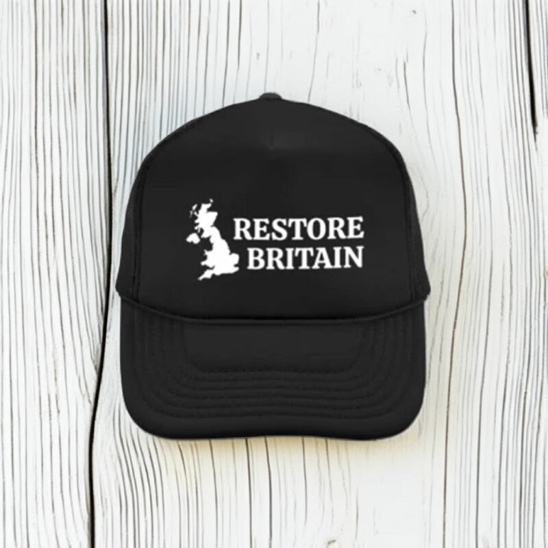 Restore Britain Minimal UK Map Embroidered Hat