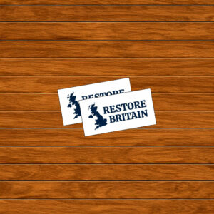 Restore Britain Minimal White Sticker