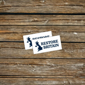 Restore Britain Minimal White Sticker